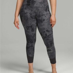Heathered Charcoal Tie-Dye Leggings